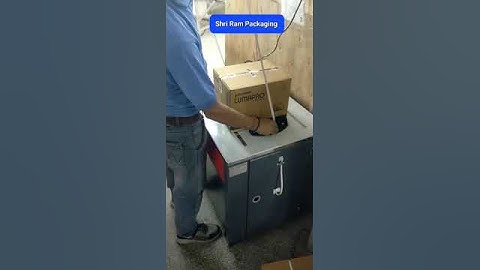 semi Automatic box strapping machine ! box packing machine