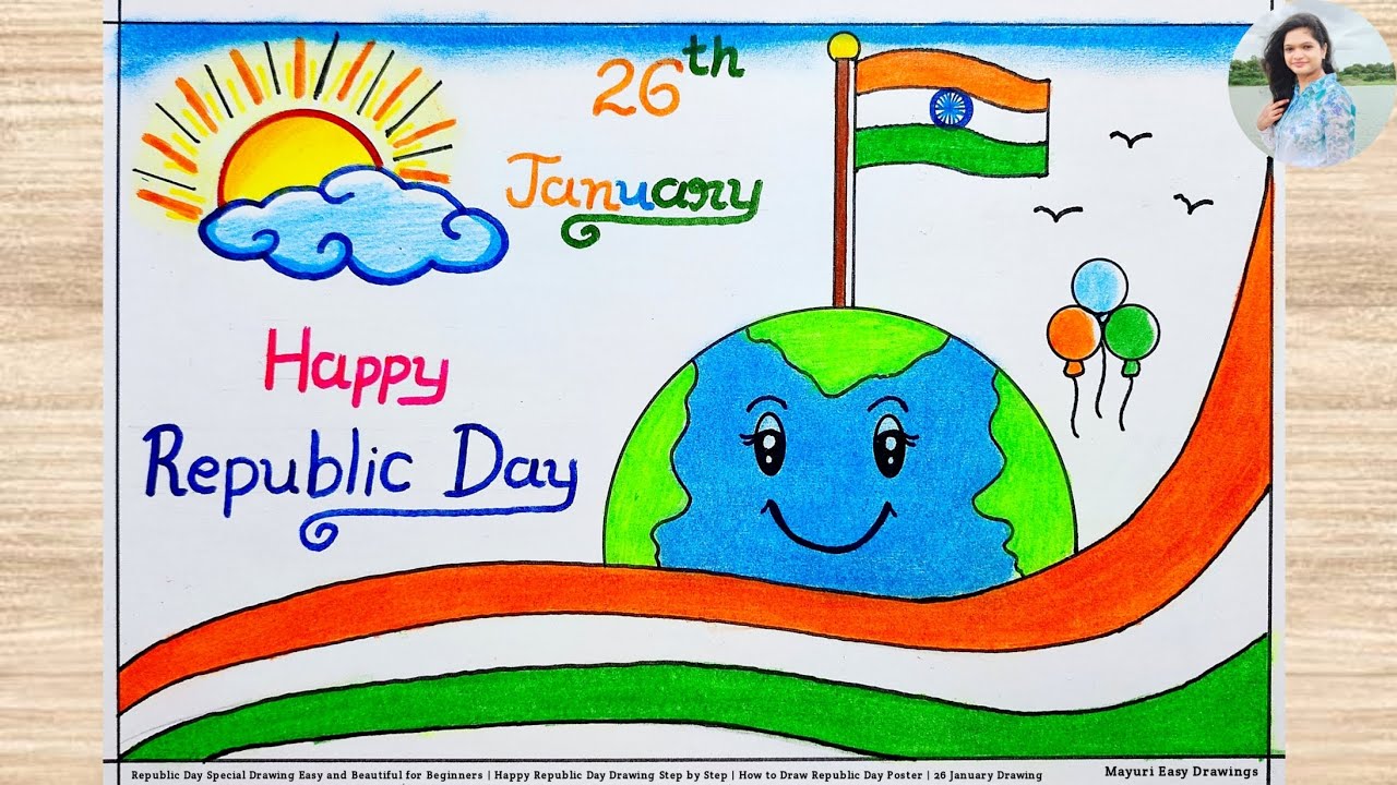 Republic Day Special Drawing Easy | Happy Republic Day Drawing | 26 January Drawing | Indian Flag