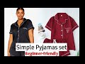 كيفية قص وخياطة طقم بيجاما دليل خياطة خطوة بخطوة للمبتدئين