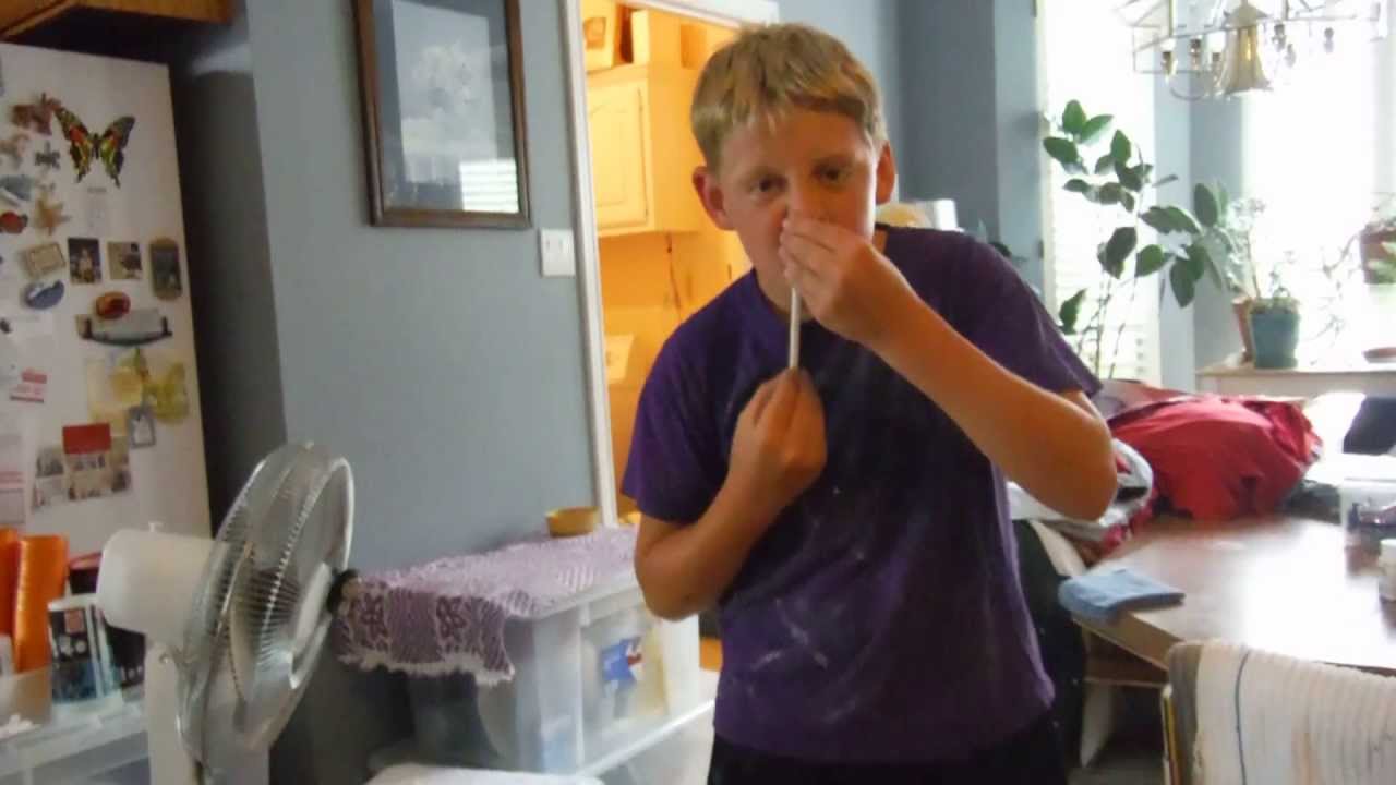 how to shove a Straw up your nose YouTube