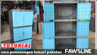 Cara Pasang Lemari Plastik 3 Susun FAWSLINE