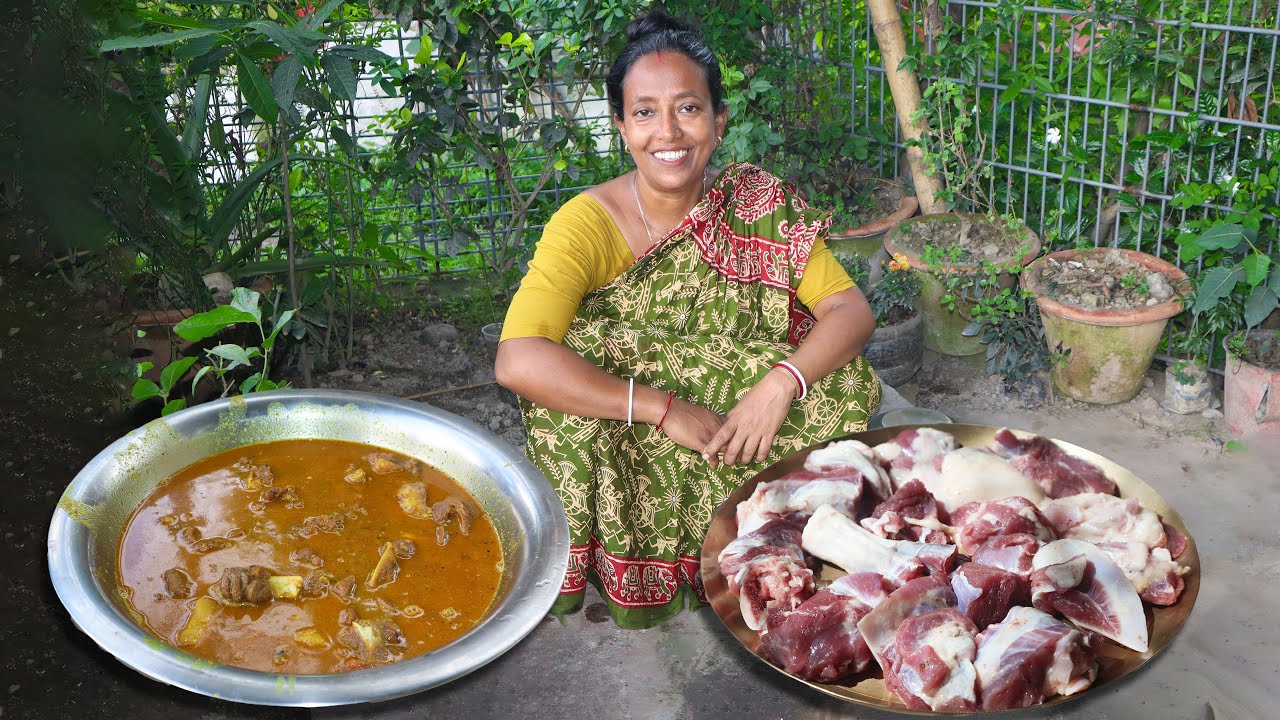 জামাই ষষ্ঠী স্পেশাল খাসির মাংস রাঁধলাম | Jamai sasthi special mutton curry