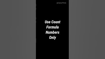 #COUNT And #COUNTA use in #Excel