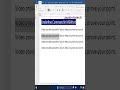 Underline command in Msword | Msword shortcut keys | msword tips | msword tricks #msword #shorts