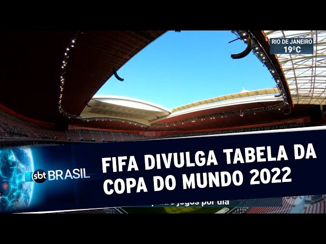 Fifa divulga tabela da Copa do Mundo de 2022 no Catar