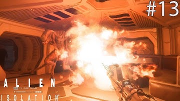 Alien Isolation Walkthrough Part 13 Flamethrower (Switch)