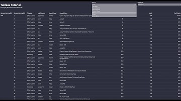Tableau Tutorial - Sorting by Dimensions and Measures