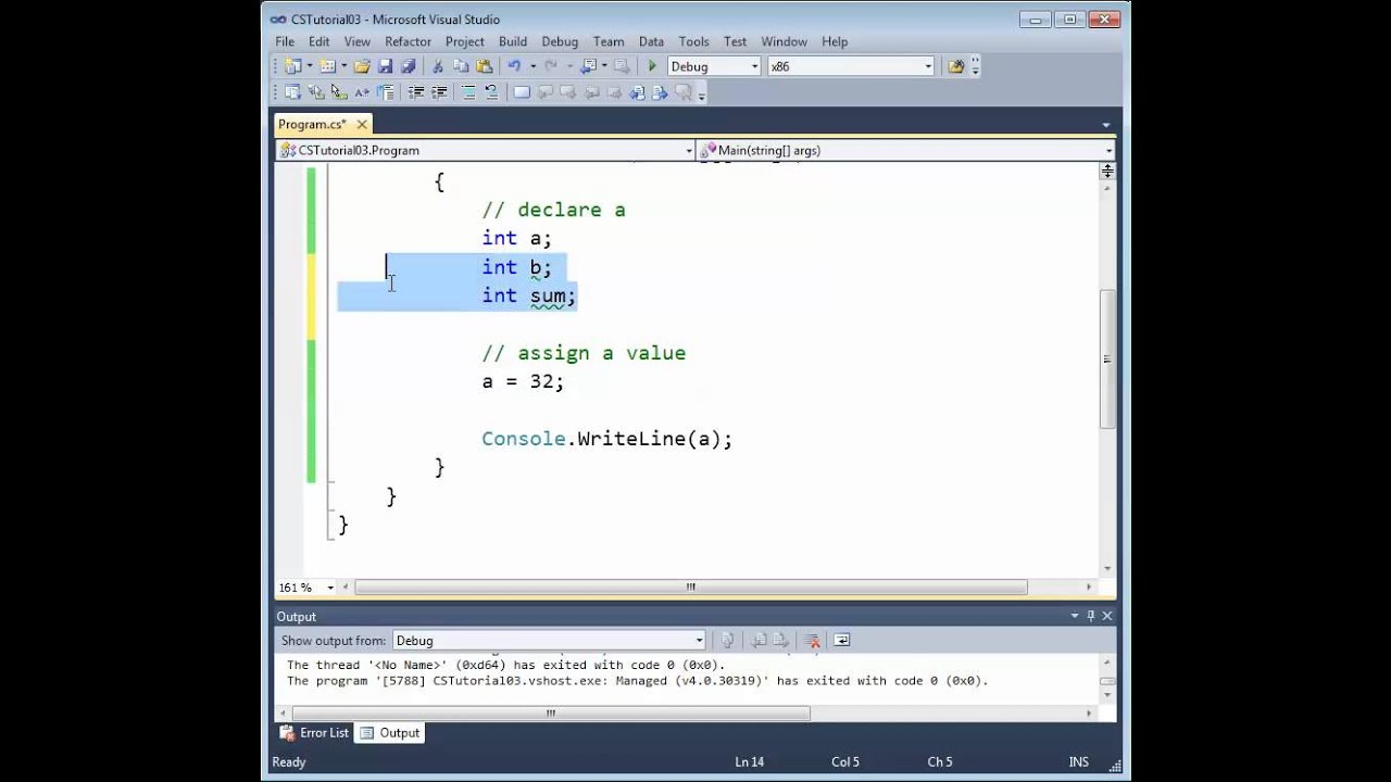 C# Basic Numeric Variables and Arithmetic - YouTube