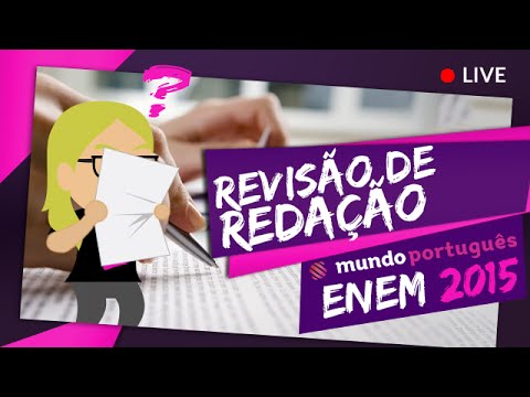 Aulão Ao Vivo - Grátis #33 - Revisão de REDAÇÃO - ENEM 2015 - Aulão Ao Vivo - Grátis #33 - Revisão de REDAÇÃO - ENEM 2015