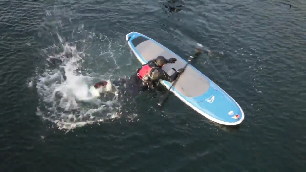 How to get back on your Paddle Board from the Side - YouTube