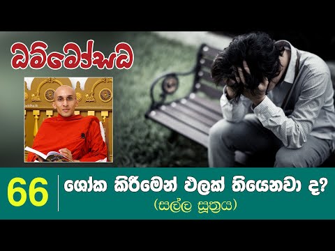 ශෝක කිරීමෙන් ඵලක් තියෙනවා ද?  | ධම්මෝසධ 66 | Dhammosada 66