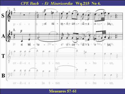 CPE Bach Magnificat 4 Et Misericordia   Alto