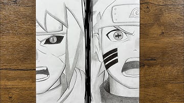 Draw Naruto and His Father Minato in Epic Six Paths Mode