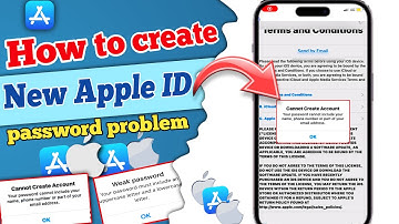 How to create new apple id || cannot create account