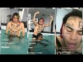 6ix9ine lets his nuts hang reveals he isnt locked up cooling it at the pool