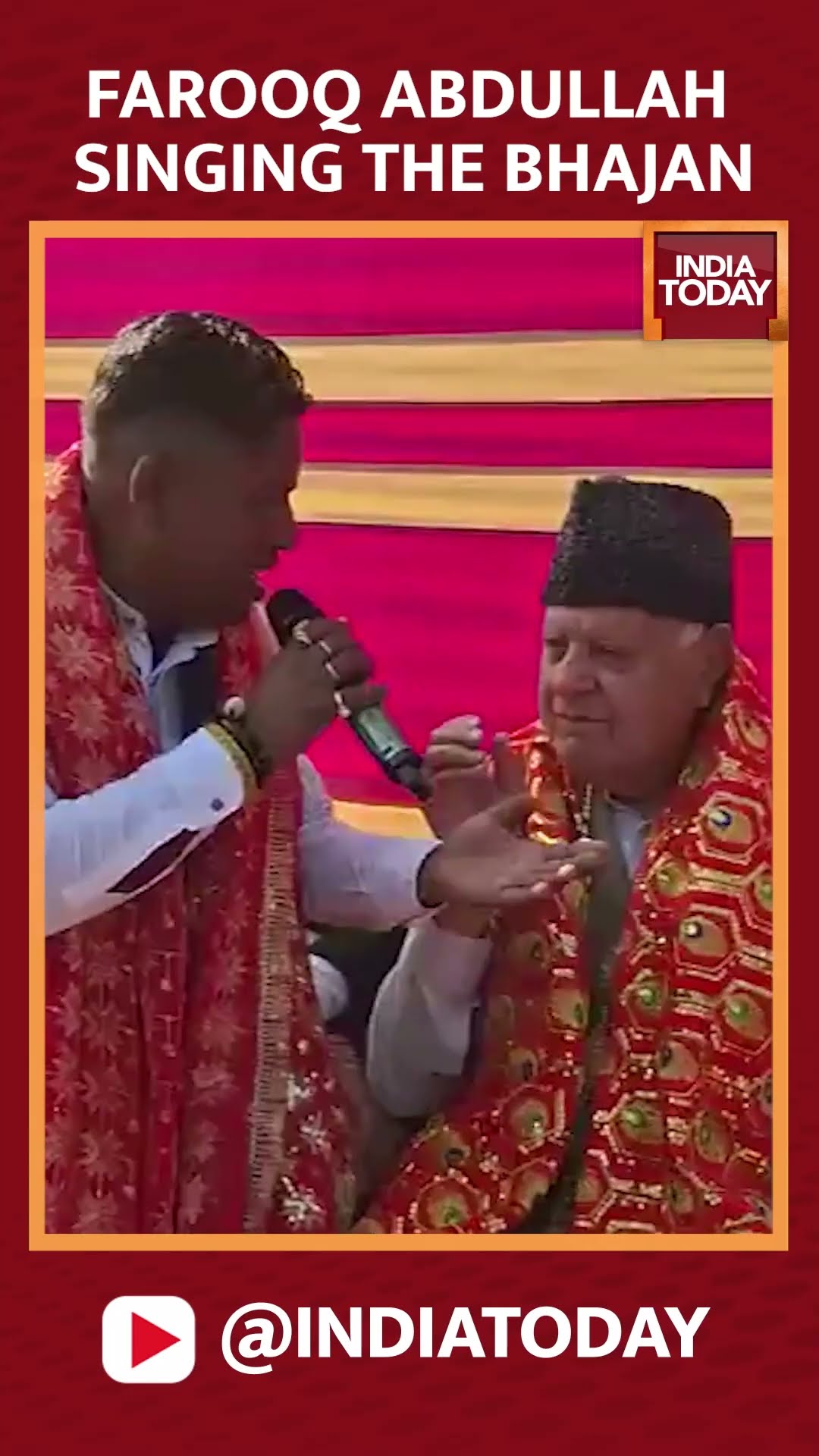 Farooq Abdullah Was Seen Singing The Bhajan | #farooqabdullah  #shorts