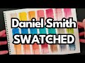 Swatching my 2024 daniel smith watercolor palette