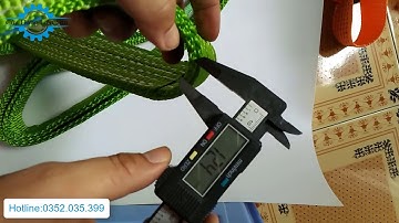 Dây cáp vải cẩu hàng 2 tấn, bản dẹp, hệ số an toàn 6:1 - Cơ Khí Liên Sơn
