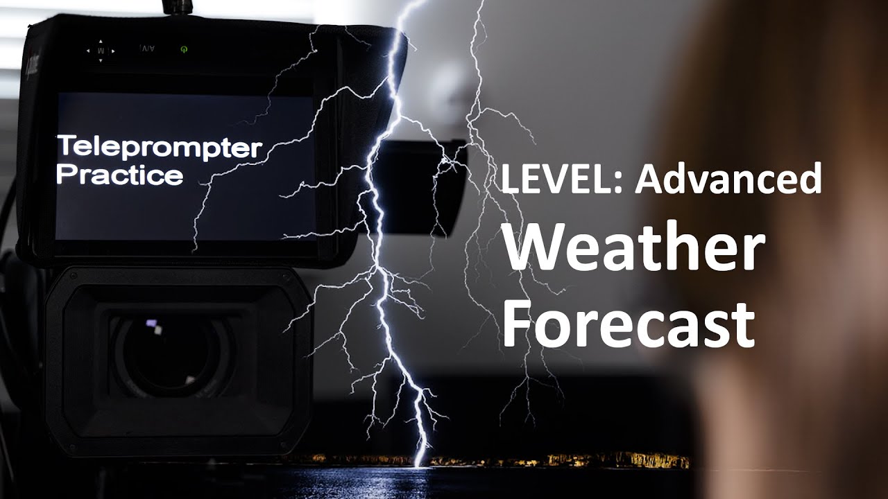 Teleprompter Practice - Advanced - Weather forecast - YouTube