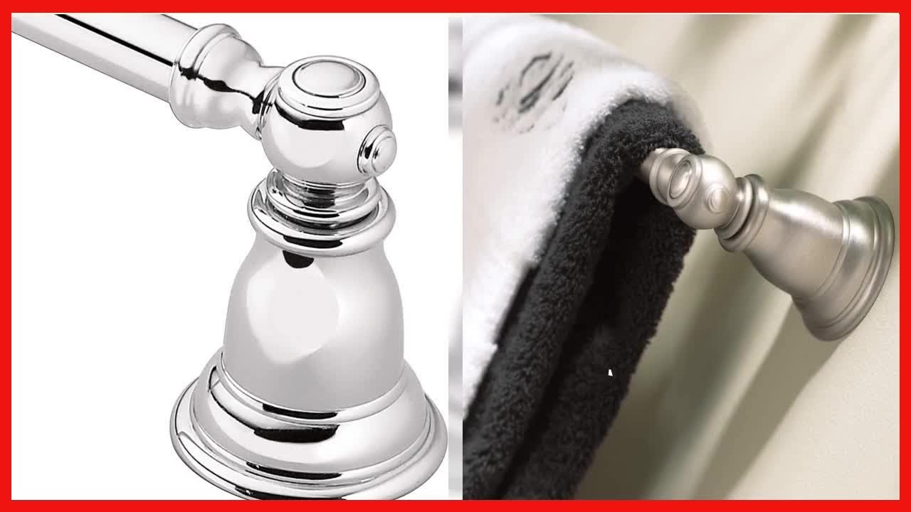 Moen YB5424CH Kingsley 24Inch Bathroom SingleTowel Bar, Chrome YouTube