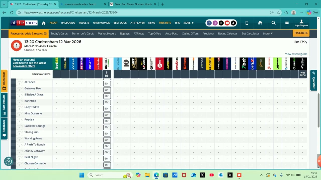 CHELTENHAM FESTIVAL 2026|MARES NOVICE HURDLE PREVIEW|WE FOUND A NICE ONE!