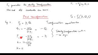 Examples for canonical transformations