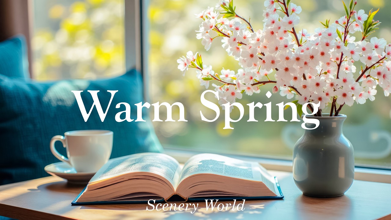 따뜻한 봄 아침 햇살 속, 감성 피아노와 함께해요 🎹 Warm Spring | Scenery World