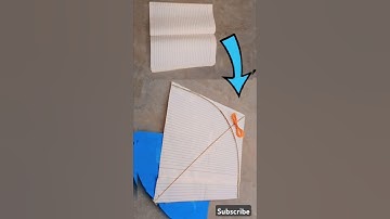 How to make Kite with Notebook Paper📄 and flying.  #kite #kitemaking #Shorts
