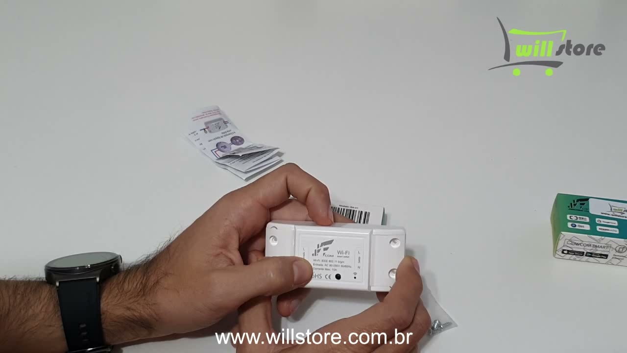 Interruptor Wi-Fi Relé SA-01 Jwcom Igual Sonoff Basic Instalação/Configuração Smartlife e Alexa Tuya