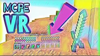 Minecraft PE Gear VR Edition Review & Gameplay // 1.0 Virtual Reality MineplexPE