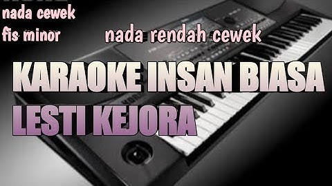 Lesti - Insan Biasa | Karaoke Nada Cewek Fis Minor