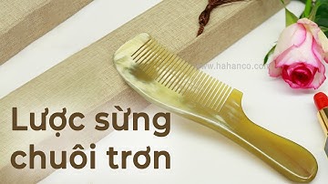 Lược sừng xuất Nhật - COH137 (Size: L - 18cm) Lược chuôi trơn tru đơn giản - Hahanco LH: 0966218866