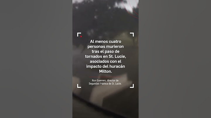 Tornado arrasa oficina del Sheriff en St  Lucie horas antes de la llegada del huracán Milton