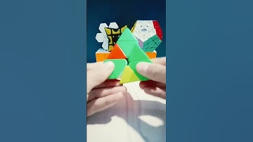 How to solve pyraminx in one second💥 pyraminx tutorial#rubikscube #viral