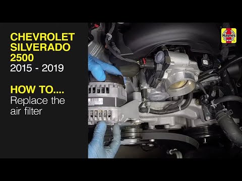 Chevrolet Silverado 2500 (2015 - 2019) - Replace the air filter