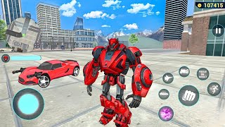 Red Super Car Robot Jet Bike Car Transformation Game 3D #8 - Android Gameplay screenshot 3