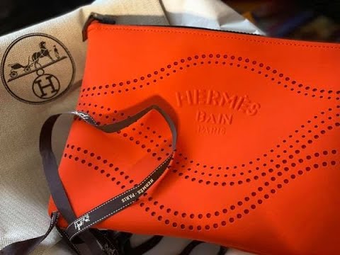 Unboxing My Hermes Bain Yachting Pouch 