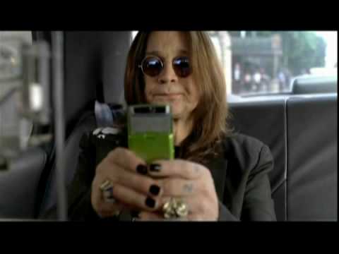 Ozzy Osbourne In An AT&T Samsung Cell Phone Commercial
