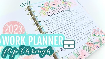 2023 Work Planner: Setup and Flip Through | Part 1  | Happy Planner