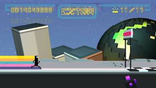 Bit. Trip Runner (WiiWare) - 1-1: First Contact Playthrough (Perfect)