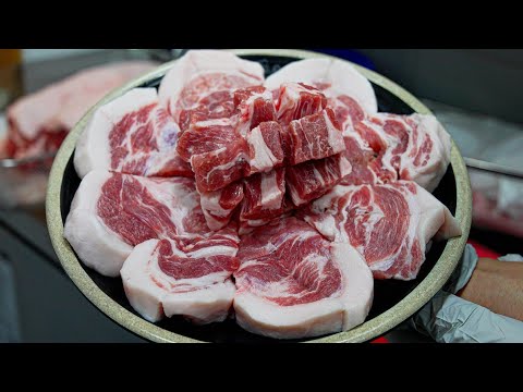 돼지 한마리 딱 400g 나온다고?? 삼겹살 보다 300% 꼬들꼬들 아삭아삭!! 인천 송도 꼬들살 맛집