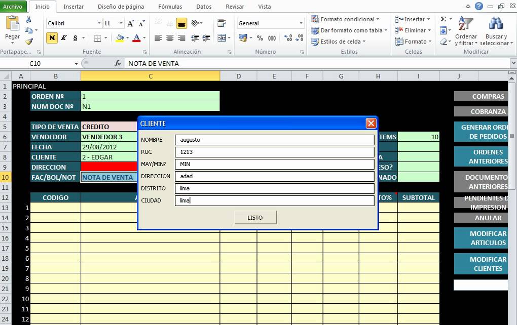 Sistema de facturación en excel descarga gratis YouTube