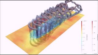 3D VAWT Simulation (single blade, high TSR) with QBlade