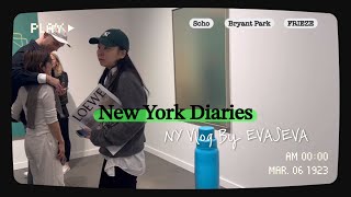 New York Vlog 🧸 / SoHo / Bryant Park / Frieze / 언니랑 데이트 / 쇼핑 / 전시 / 뉴욕 / 봄나들이