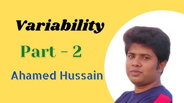 Measures of Variability (Variance, Standard Deviation, Range, Mean Absolute Deviation)