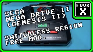 SEGA Mega Drive II (Genesis II) - Switchless Region Free Mod.
