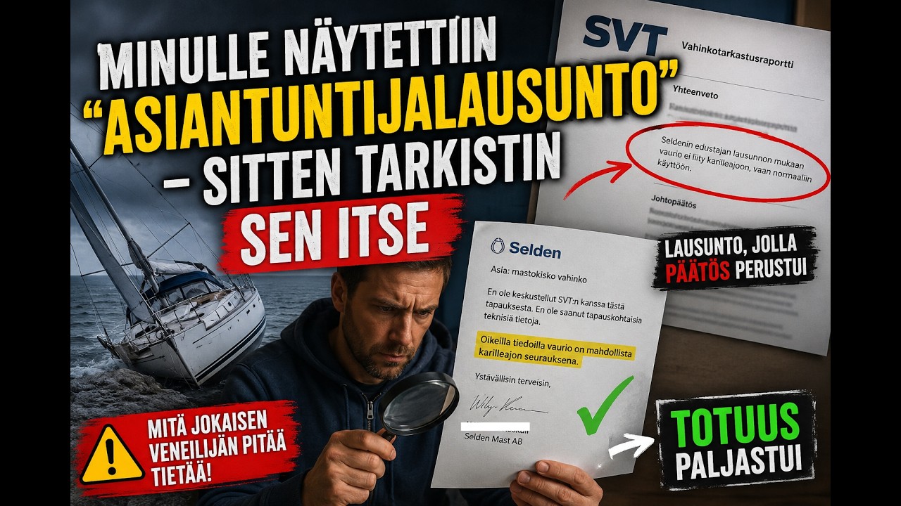⁣Karilleajon jälkeen alkoi toinen myrsky – vakuutustarkastuksen kulissit   Sailing Is Life 121