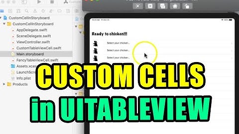 Custom Table View Cell Experiments