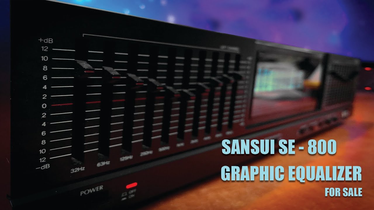 Sansui Graphic Equalizer SE-800 with Spectrum Analyzer FOR SALE