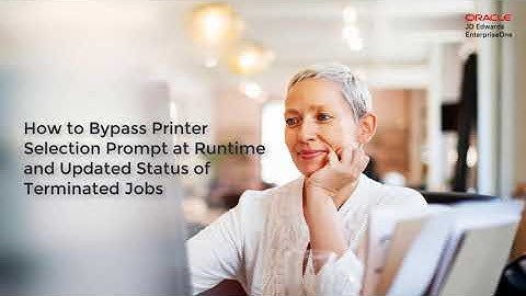 Bypassing Printer Selection Prompt at Runtime and Updated Status of Terminated Jobs